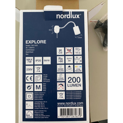 Nordlux Kinkiet Explore czarny