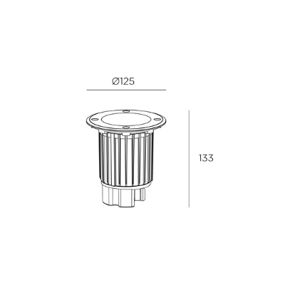 LEDS C4 Oprawa gruntowa GEA COB 55- 9906-CA-CM