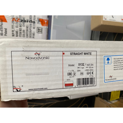 Nowodvorski Lampa sufitowa Straight White