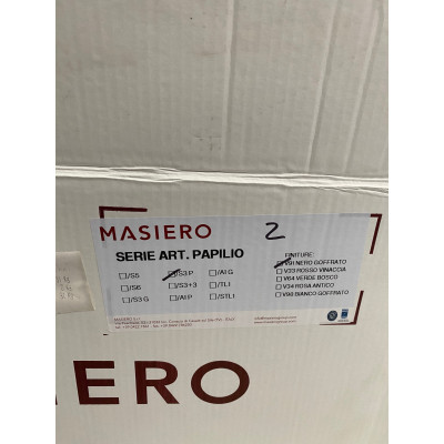 MASIERO Lampa wisząca Papilio S3 P kolor: Nero Goffrato