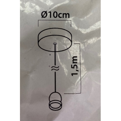 Ledline Oprawa zwieszana 249877 1xE27 sznur jutowy konopny