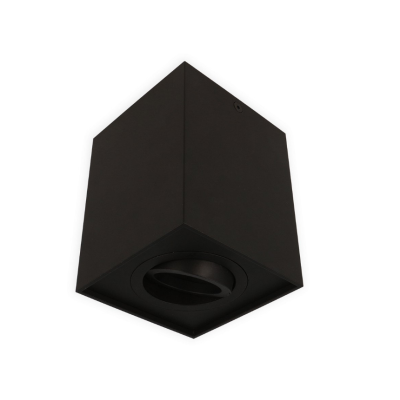Ledline Oprawa natynkowa punktowa kwadrat Cubo, kolor black matt