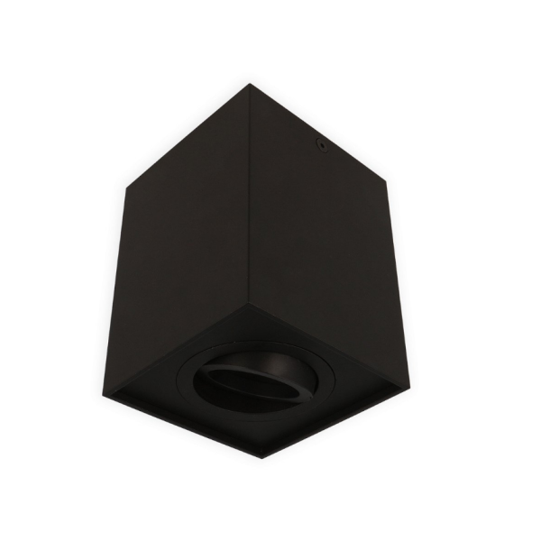 Ledline Oprawa natynkowa punktowa kwadrat Cubo, kolor black matt