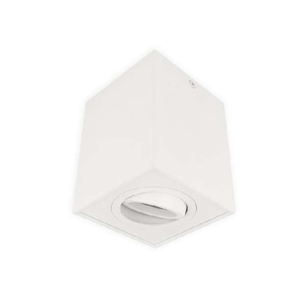 Ledline Oprawa natynkowa punktowa kwadrat Cubo, kolor white matt