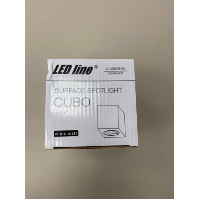 Ledline Oprawa natynkowa punktowa kwadrat Cubo, kolor white matt