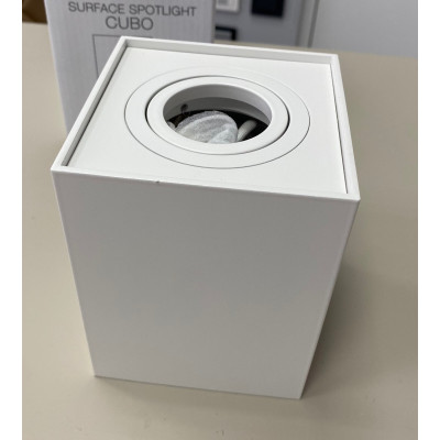 Ledline Oprawa natynkowa punktowa kwadrat Cubo, kolor white matt
