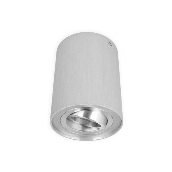 Ledline Oprawa natynkowa punktowa okrągła Rollo, kolor brushed silver