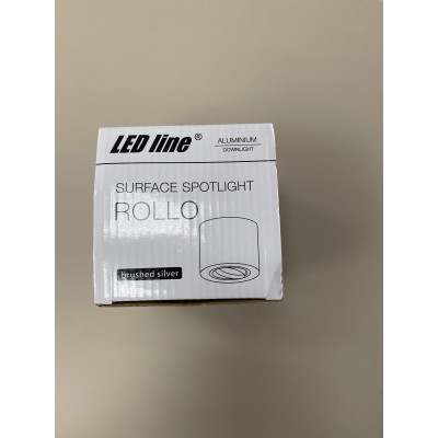 Ledline Oprawa natynkowa punktowa okrągła Rollo, kolor brushed silver