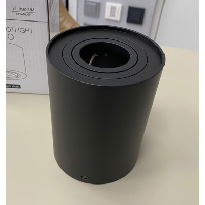 Ledline Oprawa natynkowa punktowa okrągła Rollo, kolor black matt