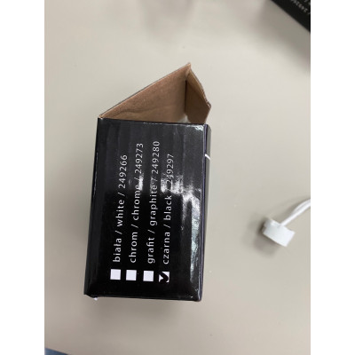 Ledline OPRAWA SUFITOWA WODOODPORNA MR11 OKRĄGŁA CZARNA 249297