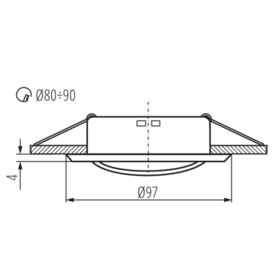 Kanlux Oprawa sufitowa punktowa ARGUS CT- 2115-W