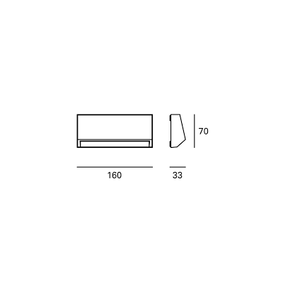 ForLight Kinkiet Grove Opaque Rectangular Middle px-0130