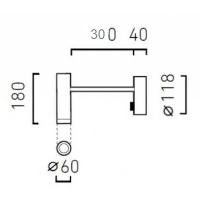 Chors Lampa sufitowa Flask 30 ON TRIAC