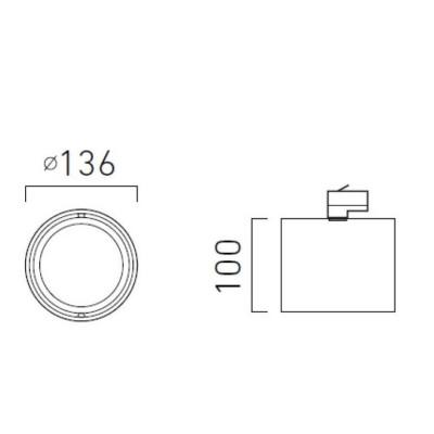 Chors Lampa natynkowa Optique ON NW TRIAC kolor czarny