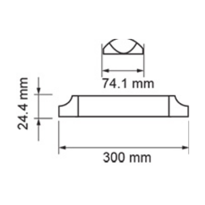 Lampa liniowa LED VT-8-10 4000K biała
