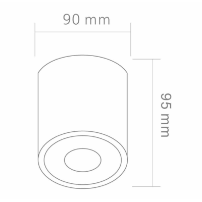Oprawa natynkowa Rullo Bianco