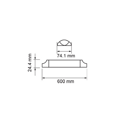 Lampa liniowa LED VT-8-20 3000K biała