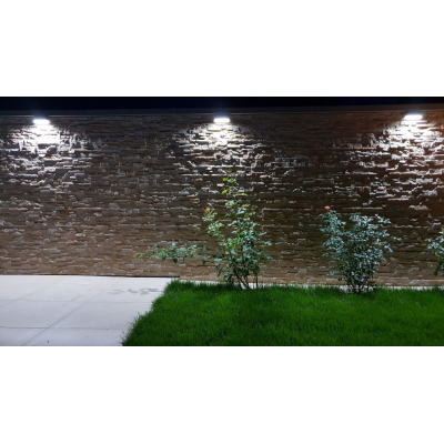 Lampa zewnętrzna natynkowa MUR PC kolor popielaty