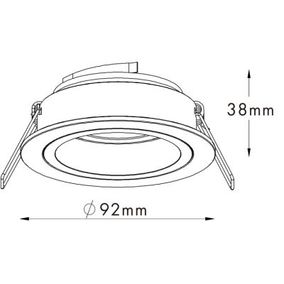Oprawa wpuszczana SPOT CHUCK DL ROUND white