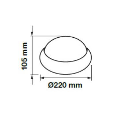 Plafon VT-8015 biały