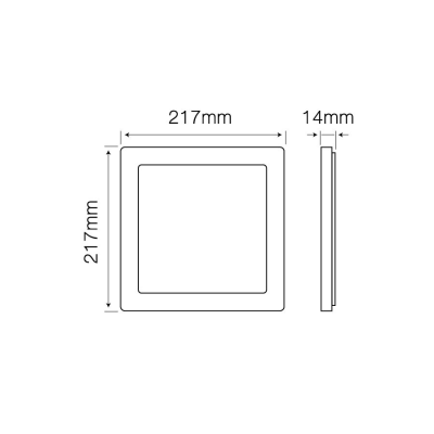 Panel LED kwadrat EASY FIX 18W 2700K