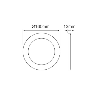 Panel LED okrągły EASY FIX 12W 4000K