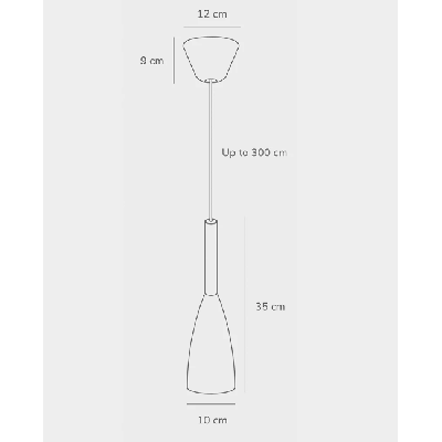 Lampa wisząca PURE 10 biała