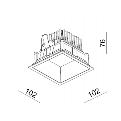Oprawa Mistic miniSQUARE 10W IP44 Matt White