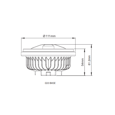 OPTILED Żarówka LED AR111 ARRAY-MX 800 45D