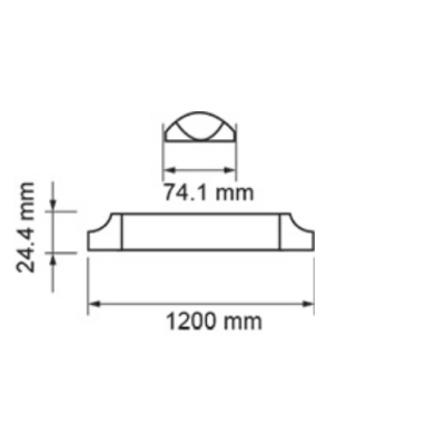 Lampa liniowa LED VT-8-40 4000K biała