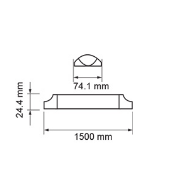 Lampa liniowa LED VT-8-50 4000K biała