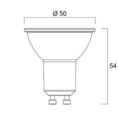 Sylvania Żarówka LED GU10 RefLED ES50 V3 6W 4000K