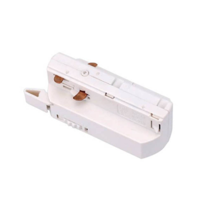 Orlicki Design Adapter uniwersalny z wyłącznikiem do szyny 1-fazowej biały