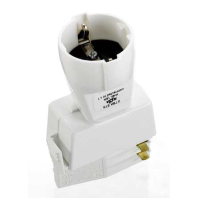 Global Nordic Adapter do szyny 3F z gniazdem Schuko biały