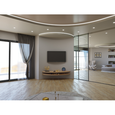 Profil LED P4-3 czarny lakierowany 1m