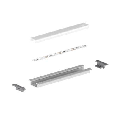 Profil LED P6-2 czarny lakierowany 1m