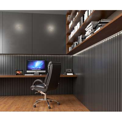 Profil LED P6-2 czarny lakierowany 1m