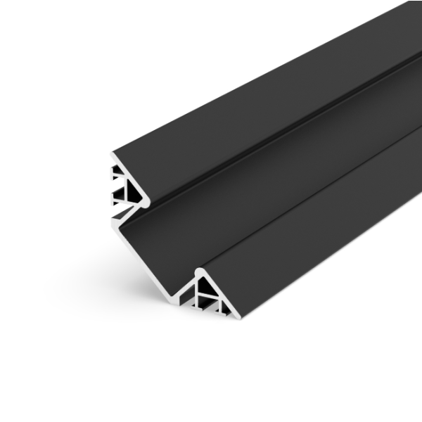 Profil LED P7-1 czarny lakierowany 1m