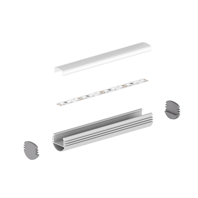 Profil LED P8-1 srebrny anodowany 1m