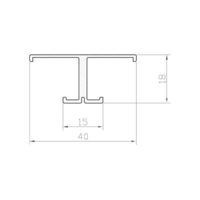 Profil LED P9-1 srebrny anodowany 1m