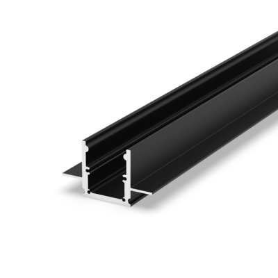 Profil LED P25-2 czarny lakierowany 1m
