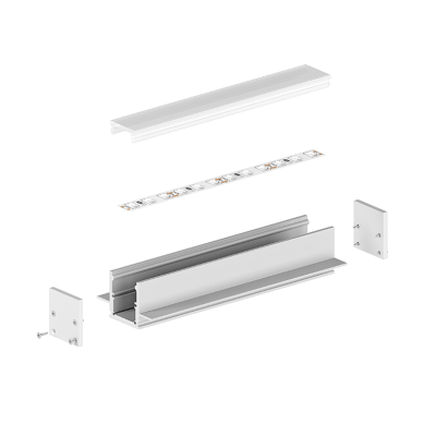 Profil LED P25-2 czarny lakierowany 1m