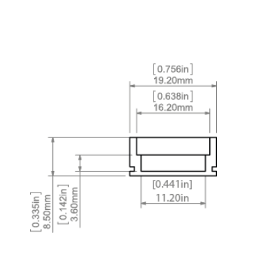 Profil LED HR-ALU Srebrny anodowany 2m