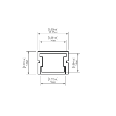 Profil LED PDS-4-PLUS Srebrny anodowany 1m