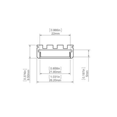Profil LED GIZA Srebrny anodowany 3m
