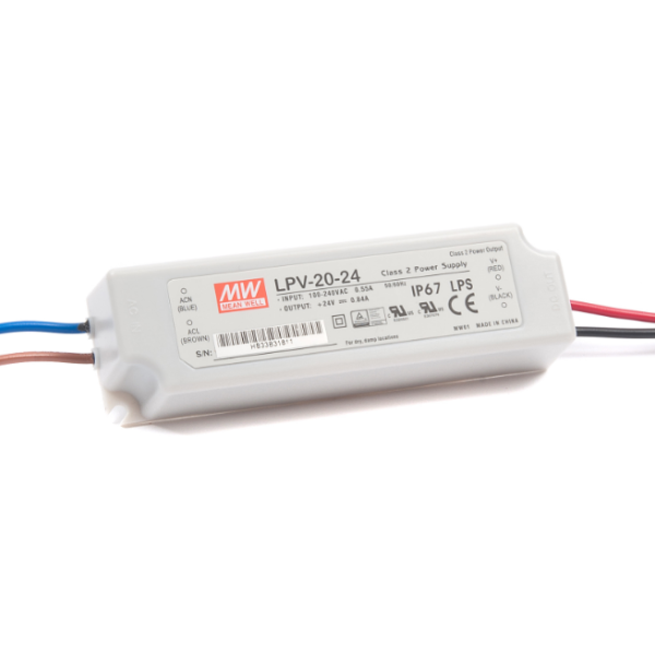 Zasilacz LED 24V 20W IP67 LPV-20-24