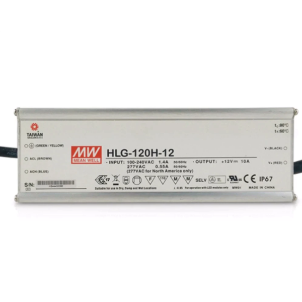 Zasilacz LED 12V 120W IP67 HLG-120H-12