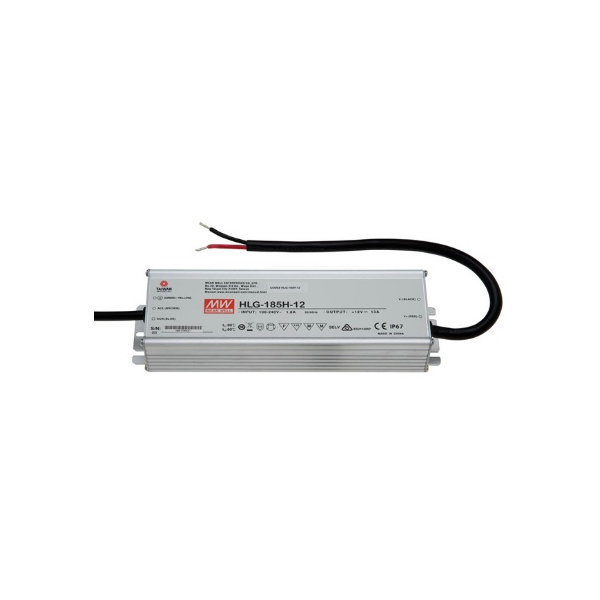 Zasilacz LED 12V 185W IP67 HLG-185H-12