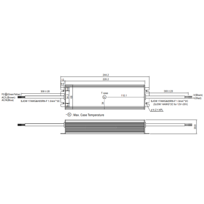 Zasilacz LED 12V 240W IP67 HLG-240H-12