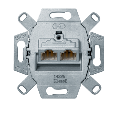 Berker One.platform Mechanizm gniazda komp. UAE 2-kr (RJ45), ekranowane